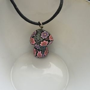 Mushroom "hippy" necklace
